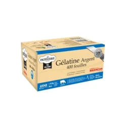 Gelatine Halal Bovine 400 Feuilles 170 Blooms 1 Kg