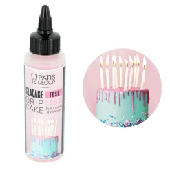 Glacage Pour Drip Cake Rose Patisdecor 120 G