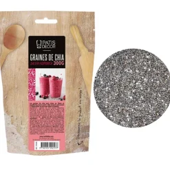 Graines De Chia Noir Decortiquees (Salvia Hispanica) Patisdecor 300 G