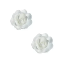 Grandes Roses Blanches En Azyme Patisdecor (X6)