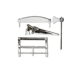 Haches Et Scies Argentees (X300)