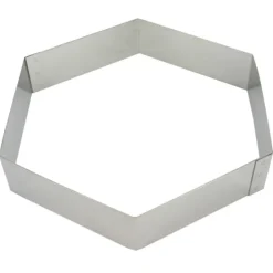 Hexagone A Mousse Inox Ht 4,5 Cm