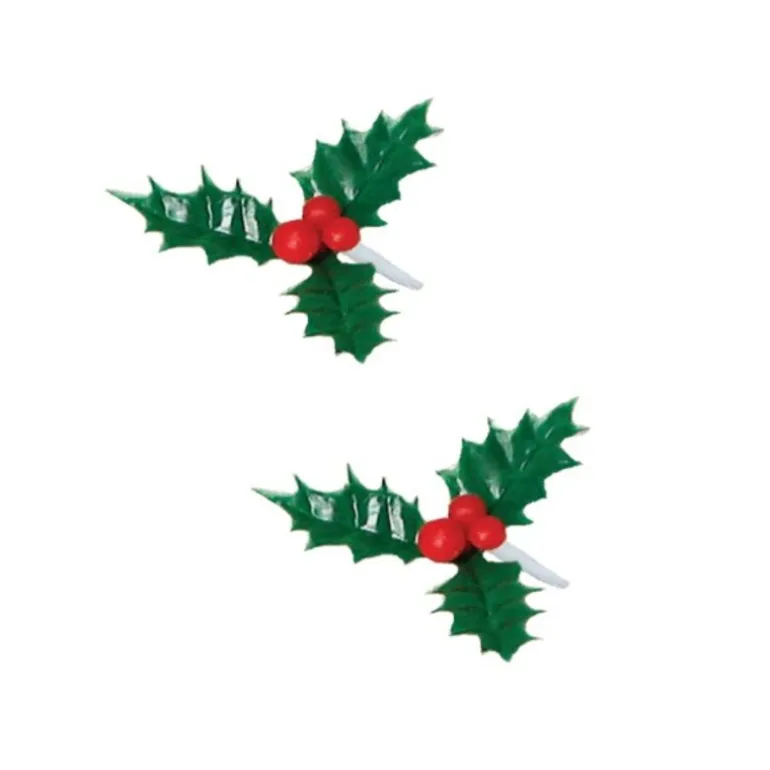 Houx Triple Vert 5 Cm (X144)