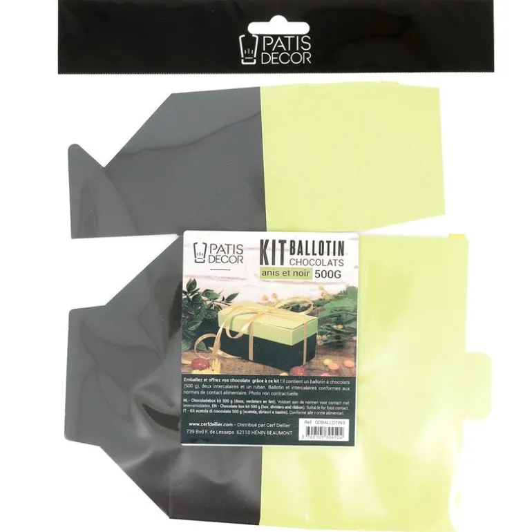 Kit Ballotin Chocolats Anis / Noir