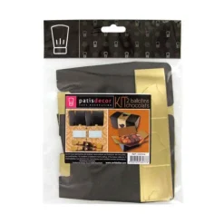Kit Ballotin Noir / Or Patisdecor (X2)