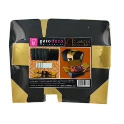 Kit Ballotin Noir / Or Patisdecor, Par 5