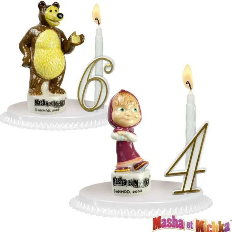 Kit Bougie Masha Et Michka
