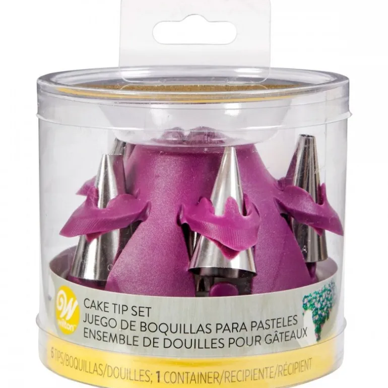 Kit De Six Douilles A Decor Pour Gâteaux Wilton