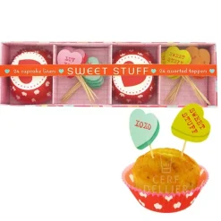 Kit Deco Cupcakes Coeurs Rouges Patisdecor