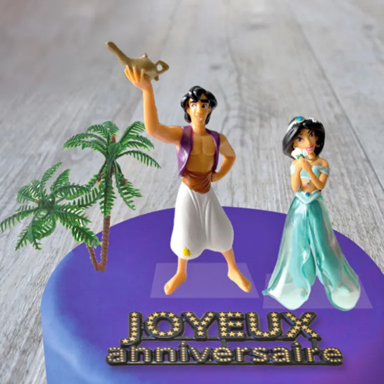 Kit Decor Gateau Aladin Et Jasmine