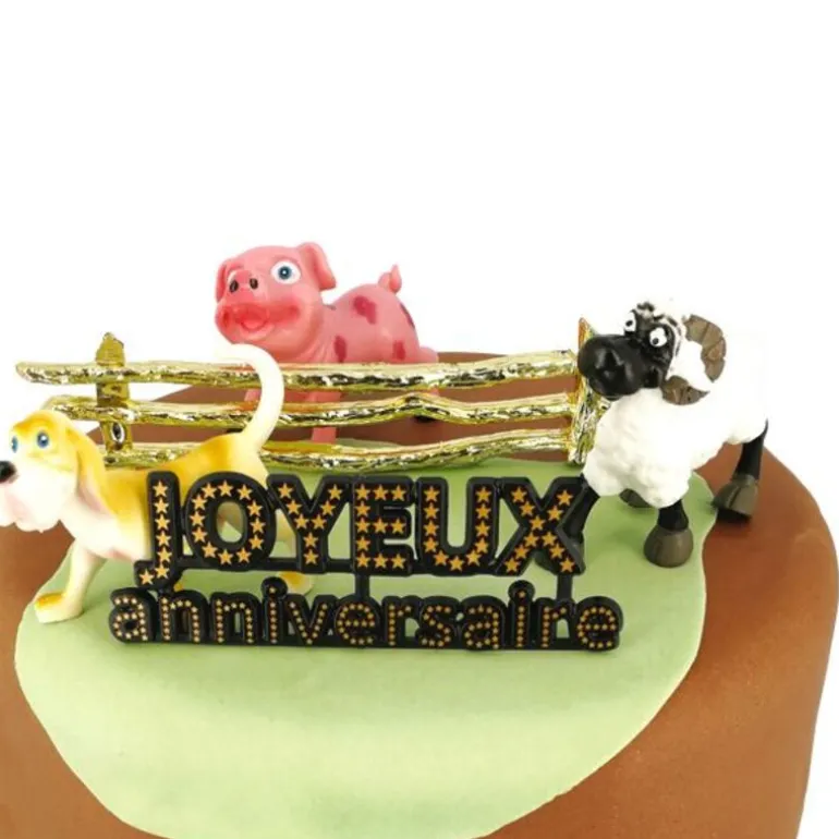 Kit Decor Gateau Animaux De La Ferme