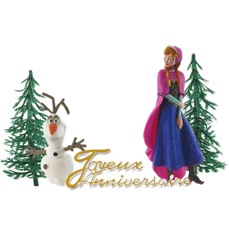 Kit Decor Gateau Anna Et Olaf