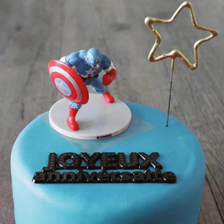 Kit Decor Gateau Captain America