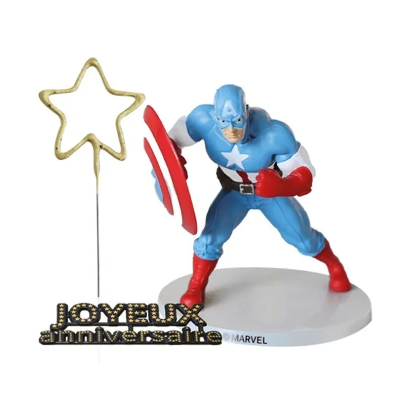 Kit Decor Gateau Captain America