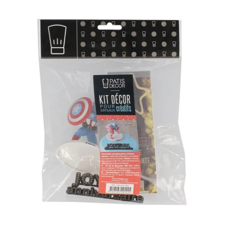 Kit Decor Gateau Captain America