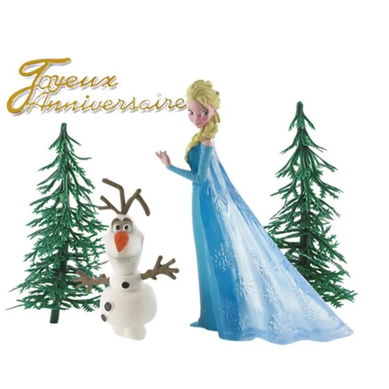 Kit Decor Gateau Elsa Et Olaf