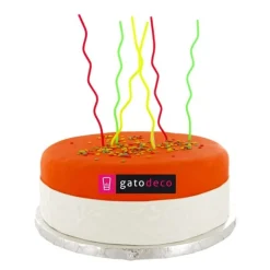 Longues Bougies Zig-Zag Patisdecor (X 6)