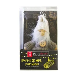 Lutin De Noël Gris Patisdecor