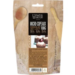 Mini-Copeaux De Chocolat Au Lait Patisdecor 100 G