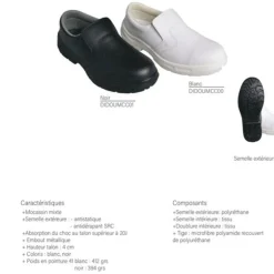 Mocassins Mixtes Blancs Didier