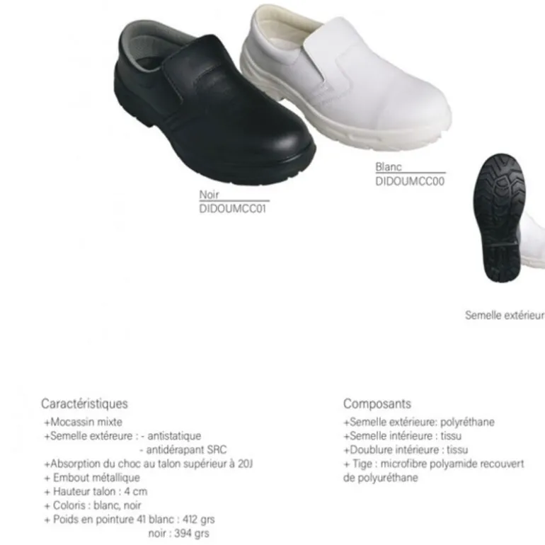 Mocassins Mixtes Blancs Didier