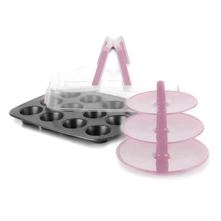 Moule A Muffins Avec Couvercle + Support