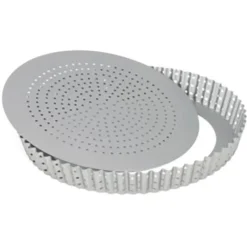 Moule A Tarte Antiadhesif Perfore Avec Fond Amovible