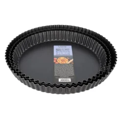Moule A Tarte Cannelee Tole Bleuie Fond Amovible
