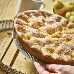 Moule A Tarte Inox Perfore Et Cannele Fond Amovible De Buyer