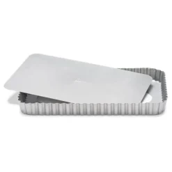 Moule A Tarte Rectangulaire Antiadhesif Avec Fond Amovible