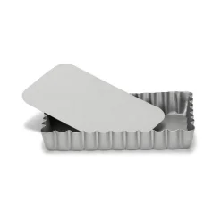 Moule A Tartelette Antiadhesif Rectangulaire Avec Fond Amovible