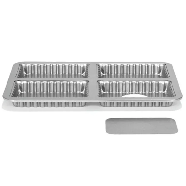 Moule A Tartelettes Rectangulaires Fond Amovible Antiadhesif