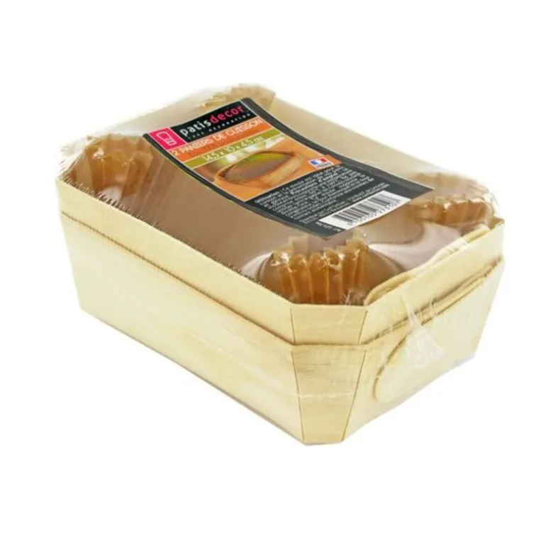 Moule De Cuisson Bois 14,5 Cm (X2)