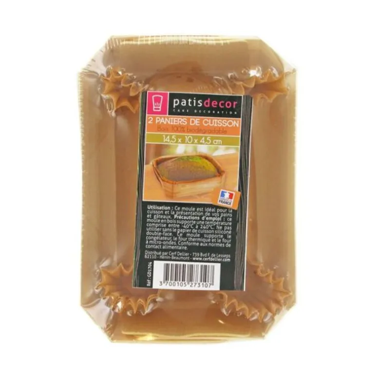 Moule De Cuisson Bois 14,5 Cm (X2)