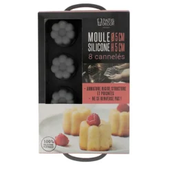 Moule Silicone 8 Canneles 5 Cm