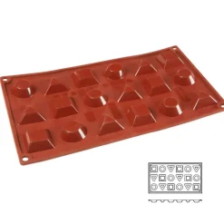 Moule Silicone 18 Mini Formes Assorties