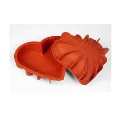 Moule Silicone Coeur Bombe