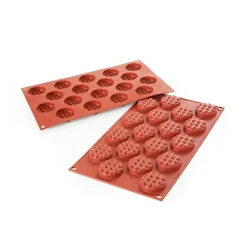 Moule Silicone Mini-Gaufres Rondes
