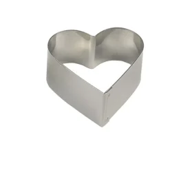 Nonnette Coeur Inox 65 X 30 Mm