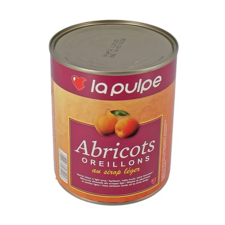 Oreillons D'Abricots Au Sirop Leger La Pulpe