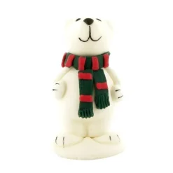 Ours Comestible Polaire Blanc Echarpe 6 Cm