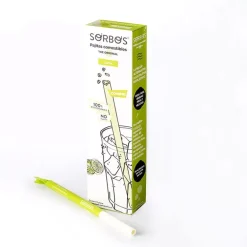 Pailles Comestibles Gout Citron Vert (X16)