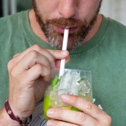 Pailles Comestibles Gout Citron Vert (X16)