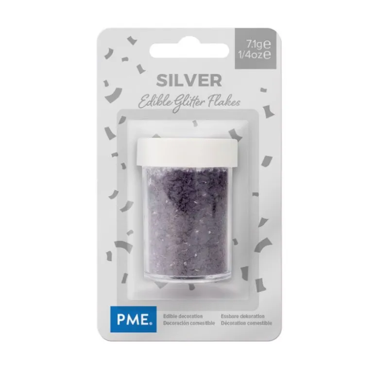 Paillettes Irisees Argentees Pme 7 G