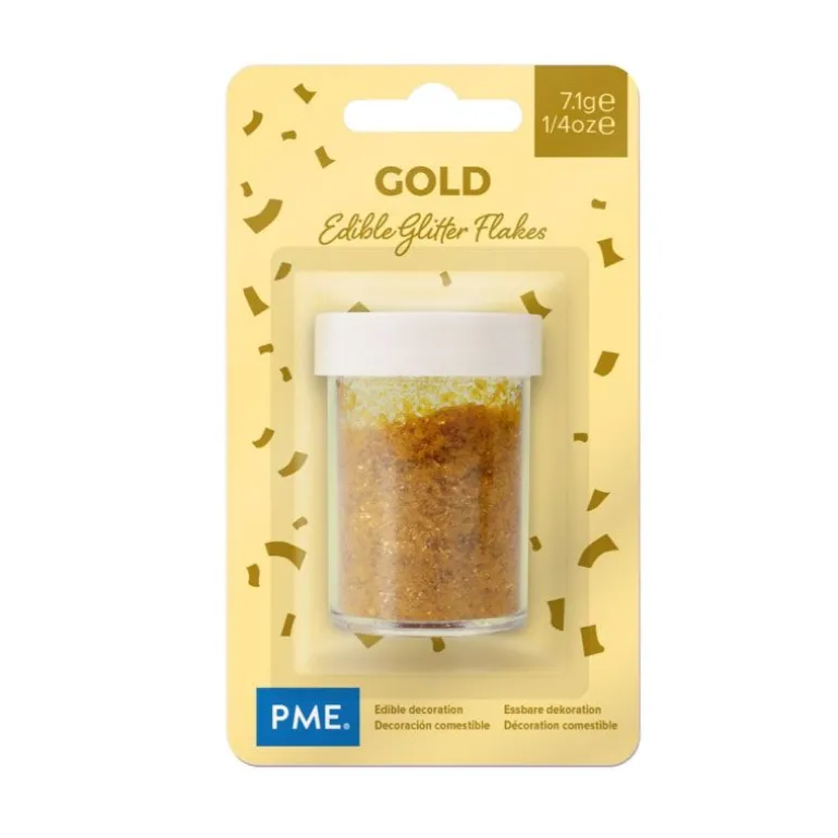 Paillettes Irisees Dorees Pme 7 G