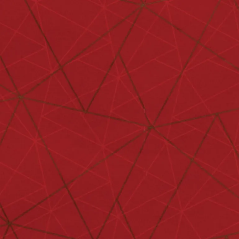Papier Cadeau Rouge Ligne Or 0,70 X 25 M