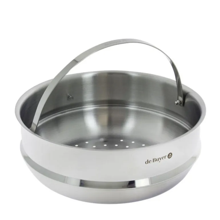 Passoire Cuit-Vapeur Inox 24 Cm De Buyer