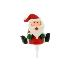 Pere Noël Assis Sur Pique