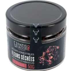 Petales D'Hibiscus Rouges Sechees 50 G