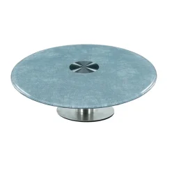 Plat A Tarte Rotatif En Verre Trempe 30 Cm